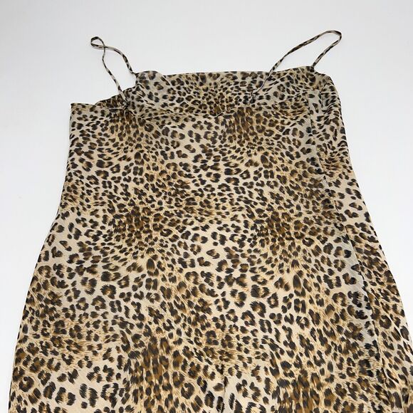 LE LIS Collection Womens Size Medium Dress Spaghetti Straps Leopard Lined Cute - Picture 8 of 10